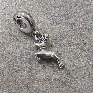 Authentic Pandora Reindeer Christmas Charm